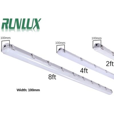 Ενεργειακή εξοικονόμηση 2ft/4ft/5ft/8ft Tri-proof Light με 50000 ώρες διάρκεια ζωής και IP66 IK10