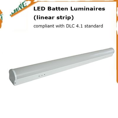 ETL DLC Linear Led Batten Strip Light Fixture Tube με 3CCT ρυθμιζόμενο για εσωτερικά εμπορικά