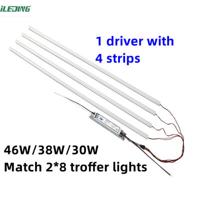 145lm/w Ενεργειακή εξοικονόμηση Dimming LED Μαγνητικό γραμμικό κιτ αναβάθμισης με κιτ επείγουσας μπαταρίας