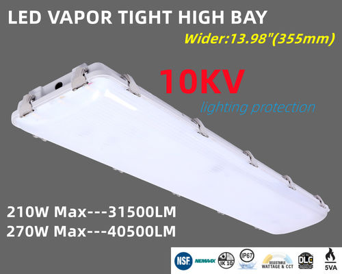 Έλεγχος αισθητήρα 200W LED Linear High Bay Light Fixture για Αποθήκη IK10 IP67 Αδιάβροχο