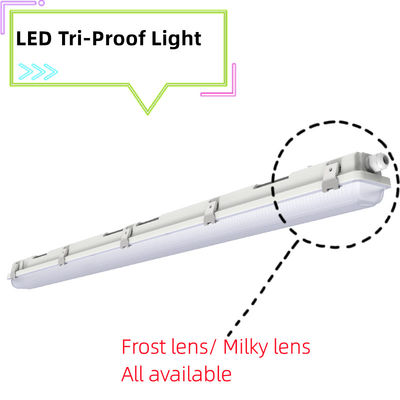 50000 ώρες χρόνου εργασίας Ενυδατοασφαλής 4FT 5FT LED Τρι-Ασφαλής φωτισμός για αποθήκευση