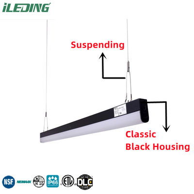 120-277V 34W 50000 ώρες Φωτισμός LED γραμμικής λωρίδας για εμπορικό γραφείο