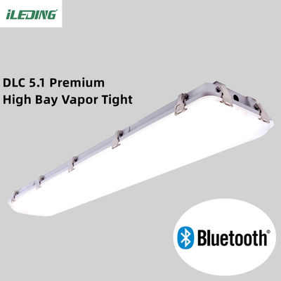 AC 110-277V Βιομηχανικός έλεγχος αισθητήρων Led Linear Vapor Tight Warehouse Light Fixture 100W 85W 75W 65W IP67