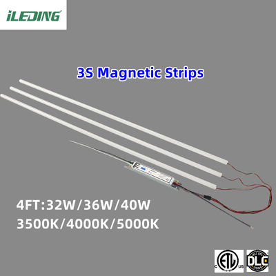 85 CRI Μαγνητικό 4FT LED Γραμμικό κιτ αναβάθμισης για εμπορικό κατάστημα γραφείων 2x4 Troffer Light