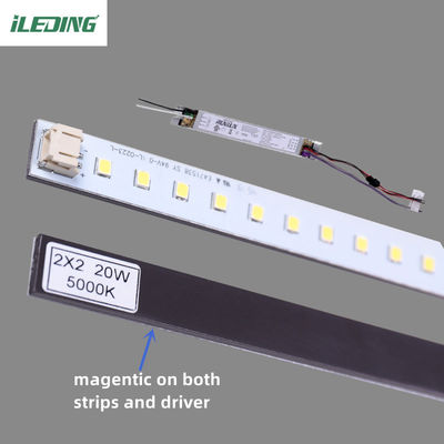 ETL DLC 32W Troffer Retrofit Kit για 4FT Μαγνητικό LED 2*4 2*2 Φωτεινό γραμμικό Kit