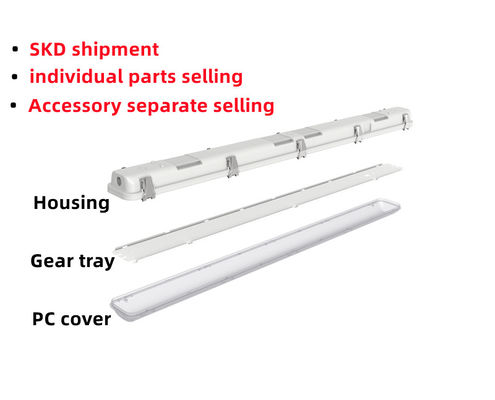 Βιομηχανικό στυλ 2FT 25W LED φωτισμός με στενό κάλυμμα υπολογιστή και δυνατότητα εξασθένισης