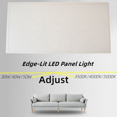 5 τετράγωνο λεπτό φως LED 1x4 πόδια 40W 5000 λουμέν 5000K Πέρας φωτισμός Troffer