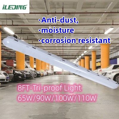Εγκατάσταση οροφής 110W 8FT Led Tri-proof Weatherproof Vapor Tight Light για αγρόκτημα