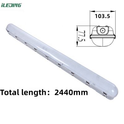 Εγκατάσταση οροφής 110W 8FT Led Tri-proof Weatherproof Vapor Tight Light για αγρόκτημα
