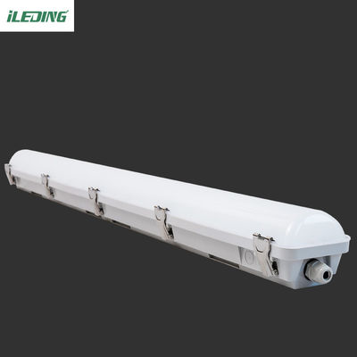 Γκρι πολυανθρακικό κλείσιμο κλιπ 4FT 46W LED ατμό στενό φωτιστικό για αποθήκη