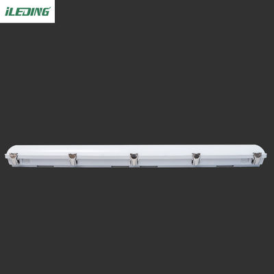 Γκρι πολυανθρακικό κλείσιμο κλιπ 4FT 46W LED ατμό στενό φωτιστικό για αποθήκη