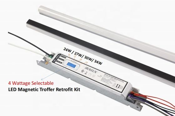 SMD LED Πηγή φωτός 2ft 4ft 8ft 150Lm/W PC φακός Μαγνητικό Led γραμμικό Kit Light