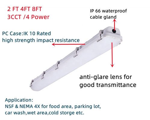 ΔΕΛΚ IP66 35W 46W 4FT Tri Proof Led Light Fixture για μακροχρόνιες λύσεις φωτισμού