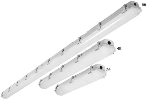 ETL DLC Listed LED Vapor Tight Light 4FT 46W 38W 30W για Τριπράφους Φιγματοποιητές Αποθήκης