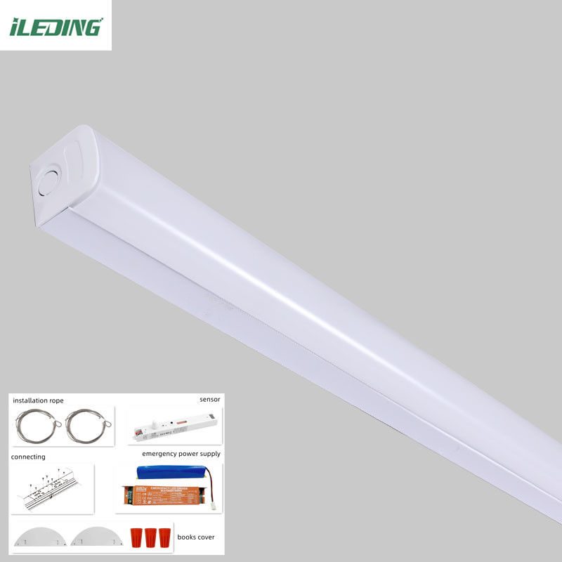 Έλεγχος αισθητήρα 2FT 4FT 8FT Led Linear Batten Strip Light 35w 46w 65w Εφικτόριο φωτισμού καταστήματος 120-347V