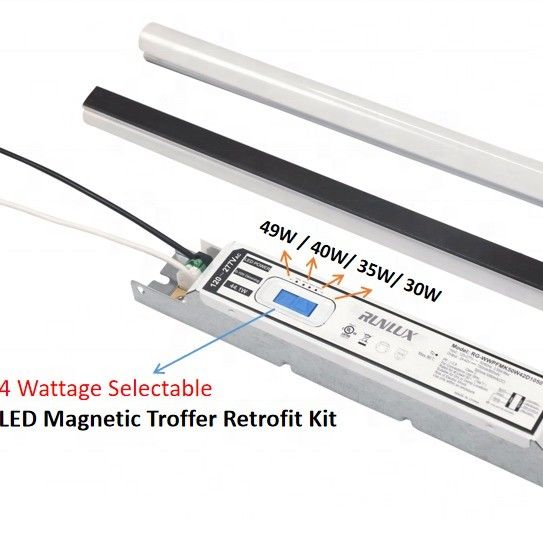 5000K LED Μαγνητικό γραμμικό Kit Light για 2FT 4FT 8FT 50000 ώρες ζωής εργασίας