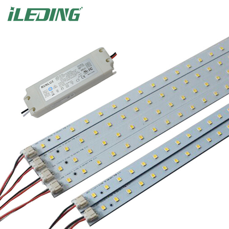 160lm/w Μαγνητικό υλικό 2' X 4' Troffer Γραμμικό κιτ αναβάθμισης για μαγνητικό οδηγό