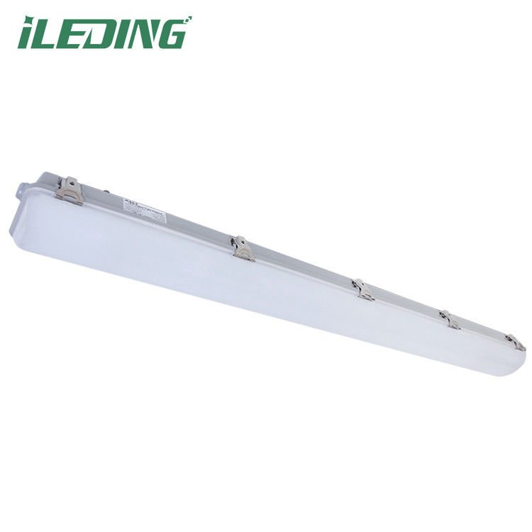 Ενέργεια 5000K CCT αισθητήρας κίνησης Tri proof LED Batten Light με φωτεινή απόδοση 130lm/w